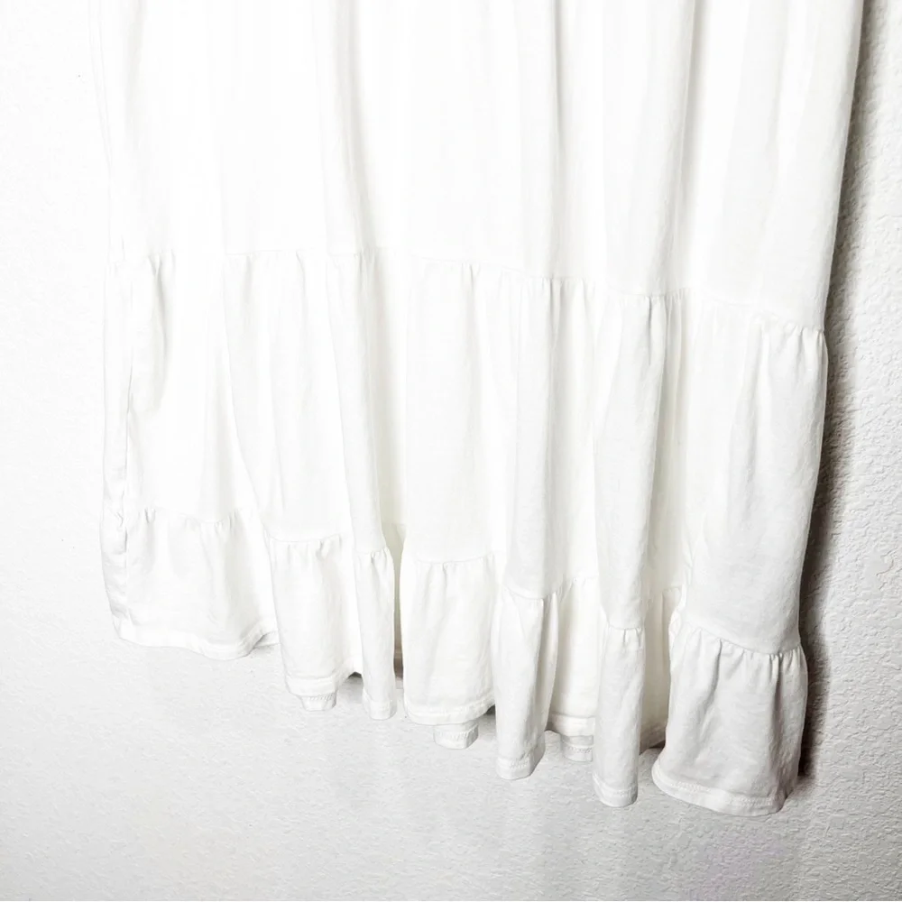 J. Crew Tiered Dress Broken-in Jersey Ruffle